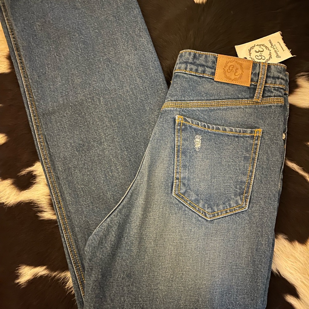 Grace & Emma size 10 high rise straight leg NWT